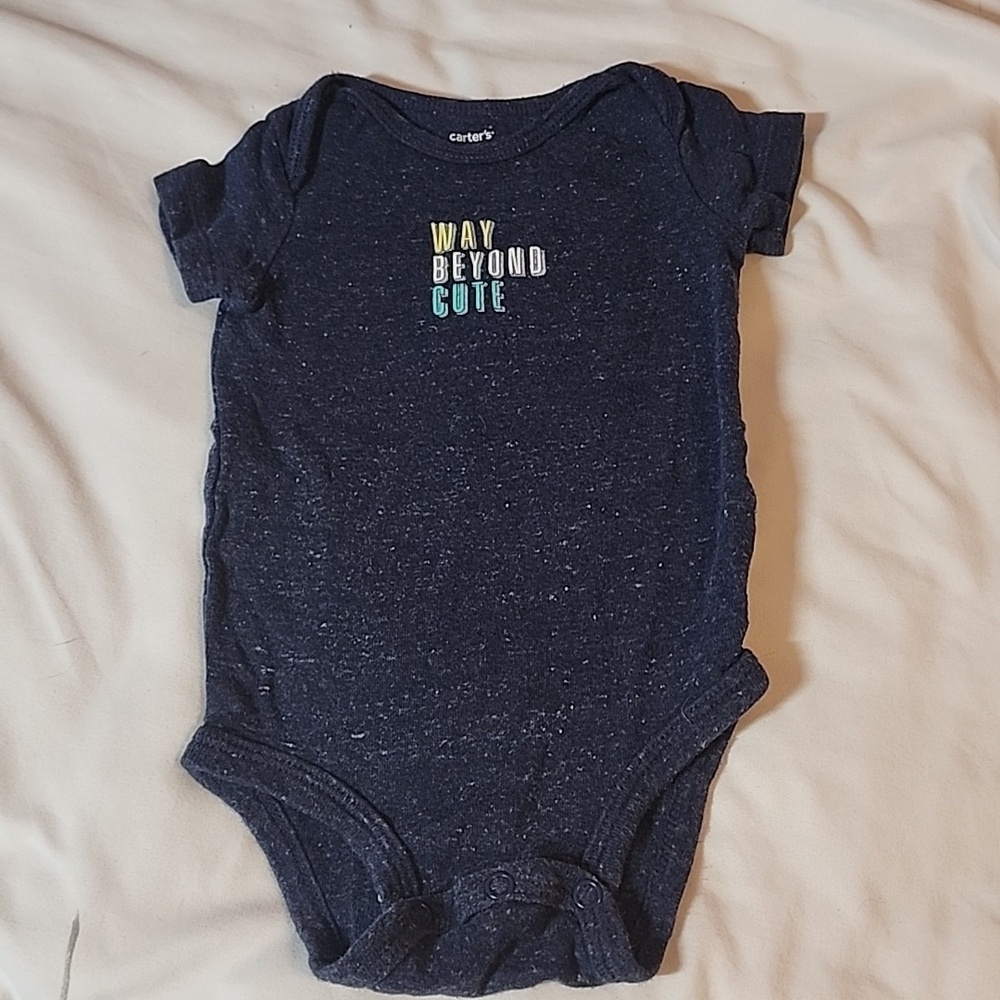 Carters way beyond cute onesie sz 6 months
